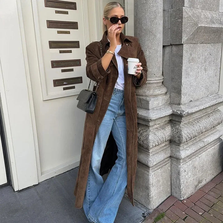 Trine® | Trench Coat i Suede