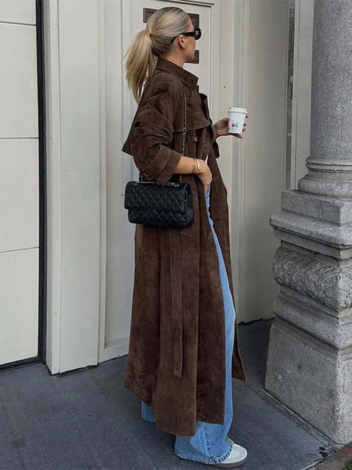 Trine® | Trench Coat i Suede