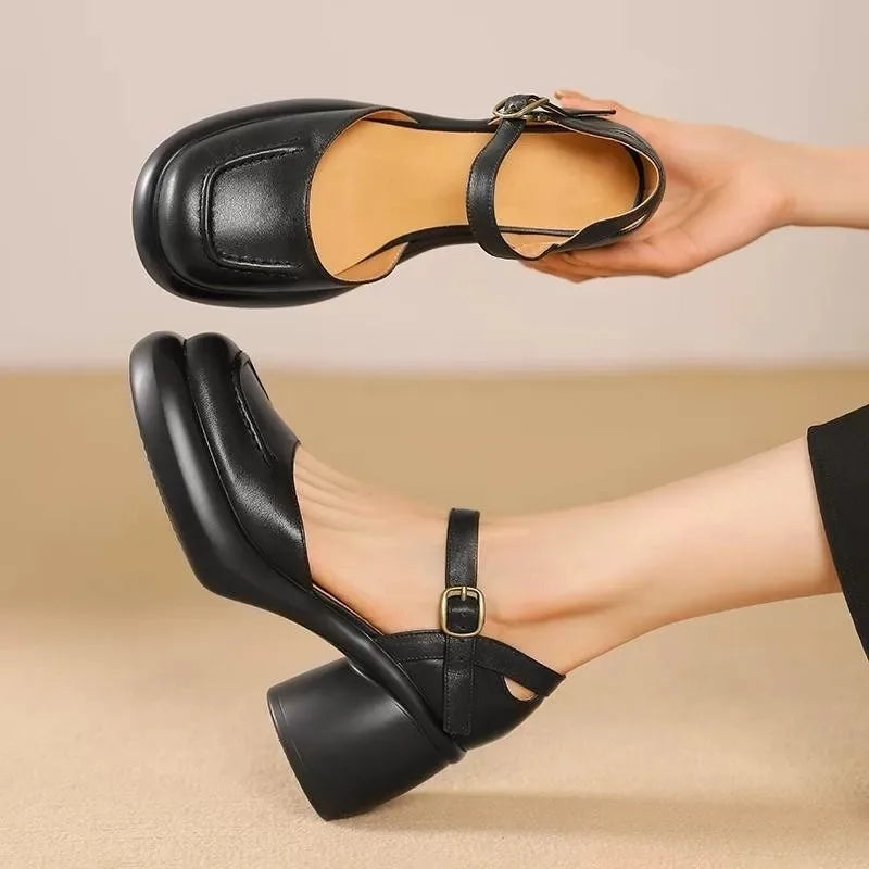Agnes® | Veganske Læder Ortodontiske Peeptoe-Sko
