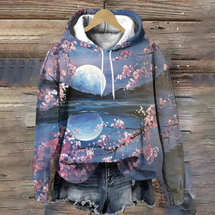 LIVIA® | Sweatshirt med blomsterprint