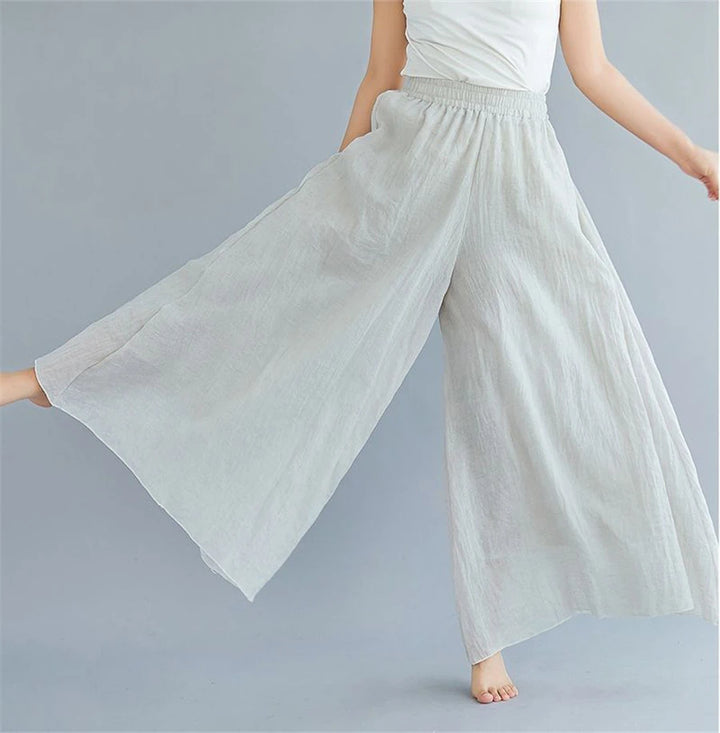 Rikke® | Culotte Bukser i Bomuld & Hør – Sommer med Vide Ben