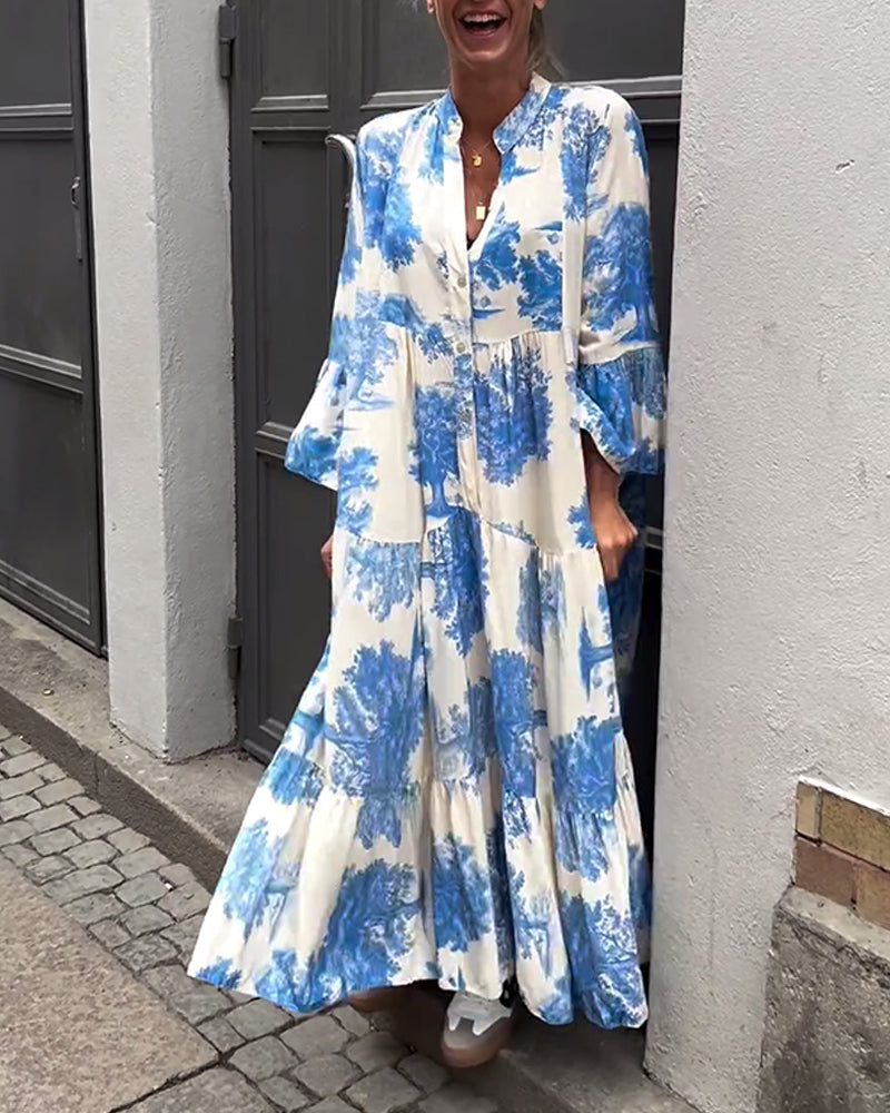 Tiril® | Lang bølgende kjole