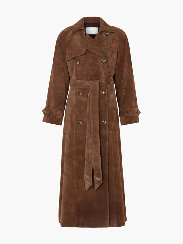 Alma® | Trench Coat i Suede