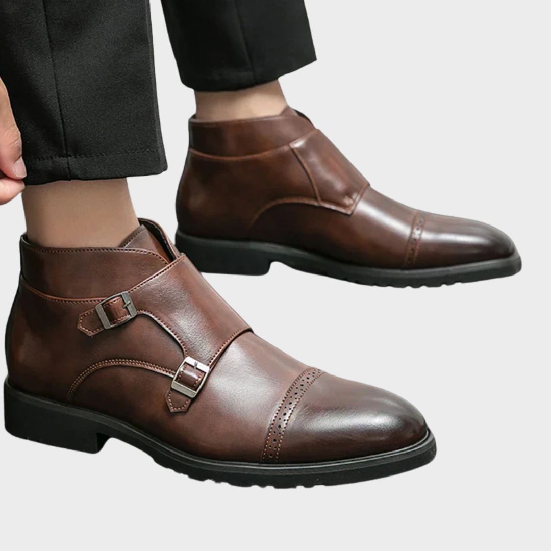 Sebastian® | Kunstlæder Dobbelt-Monk-strap Støvler