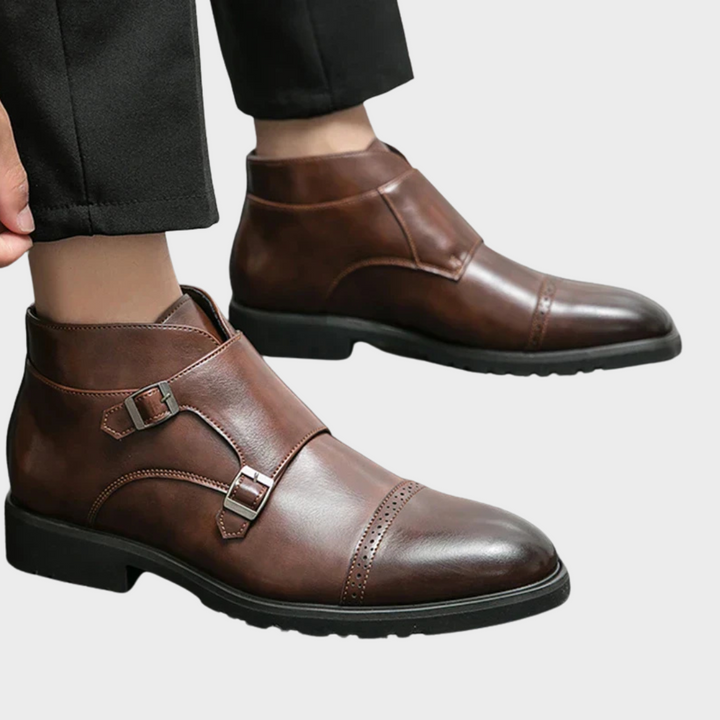 Sebastian® | Kunstlæder Dobbelt-Monk-strap Støvler