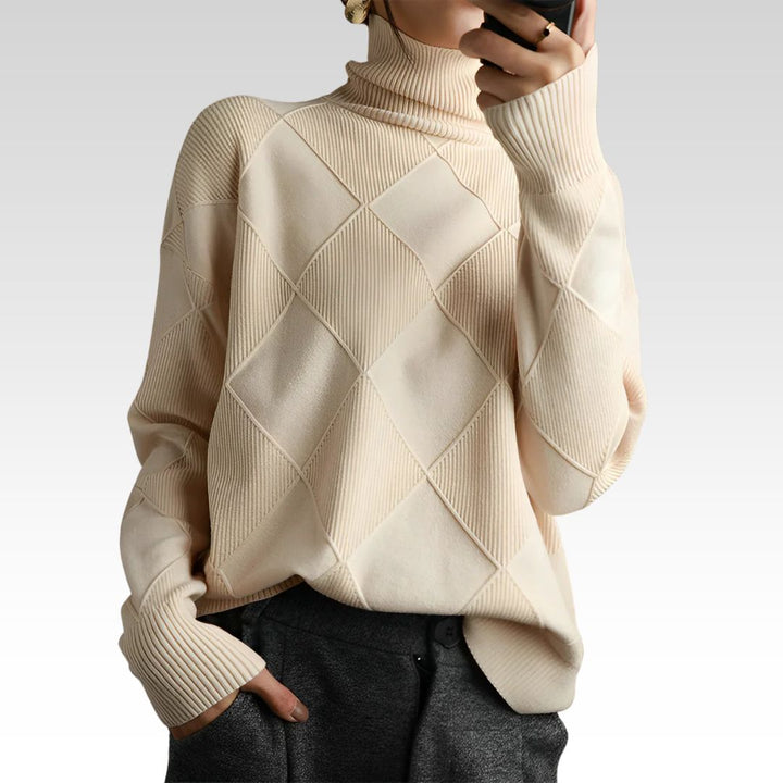 Friederike® | Grovstrik Rullekravepullover