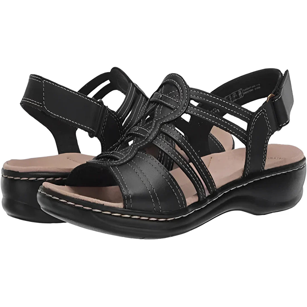Rosa® | Premium Læder Ortopædiske Sandaler med Fodsvangstøtte