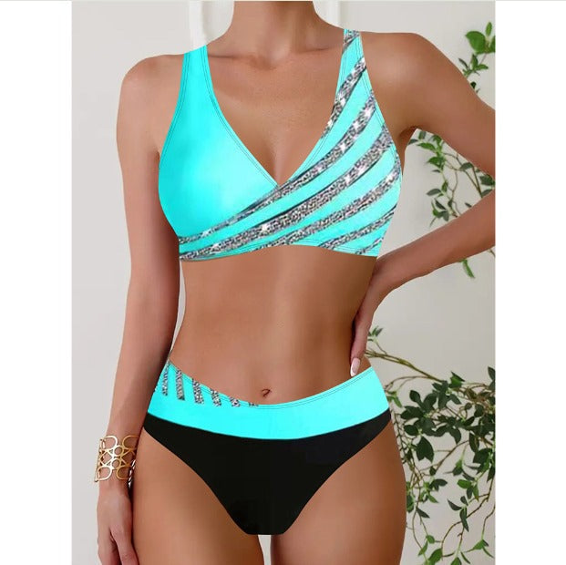 Mette® | Halterneck badedragt med print