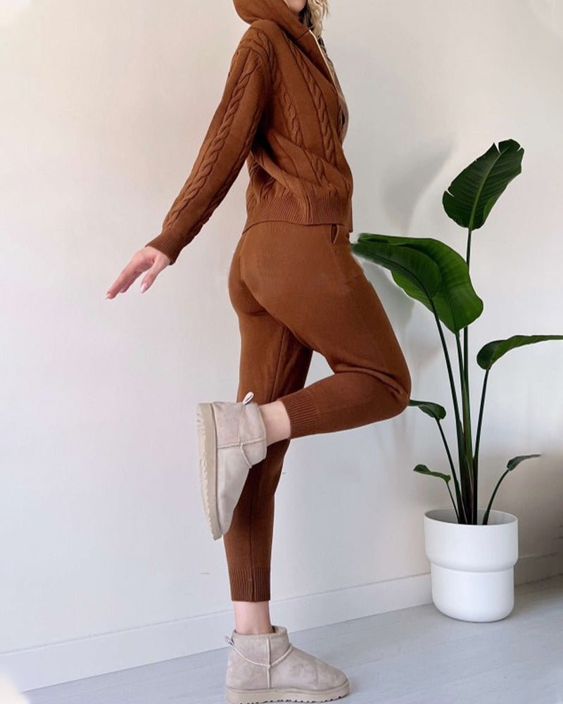 Ania® | Lækkert Twist-Jacquard-To-delt Sæt
