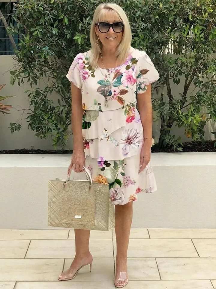 Lykke® | Maxi Kjole Elegant med Blomster