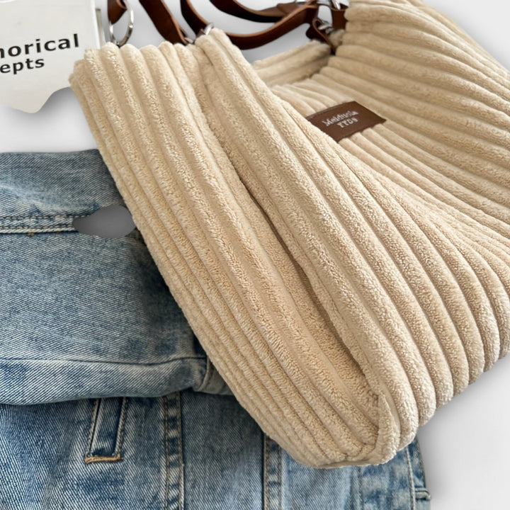 Tilda® | Blød Cord Skuldertaske