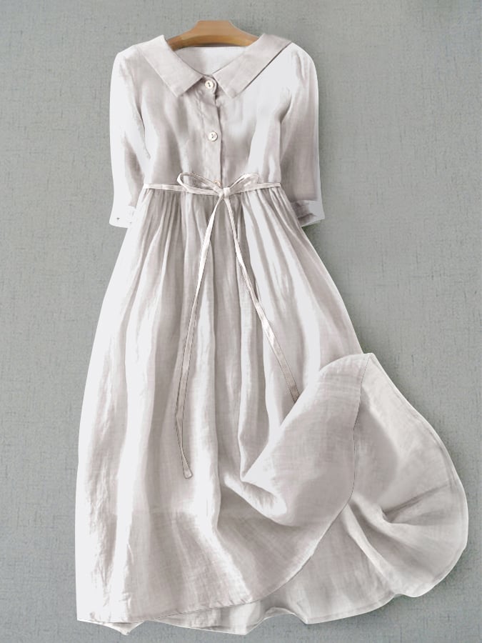 Rikke® | Premium Linene Simple Kjole