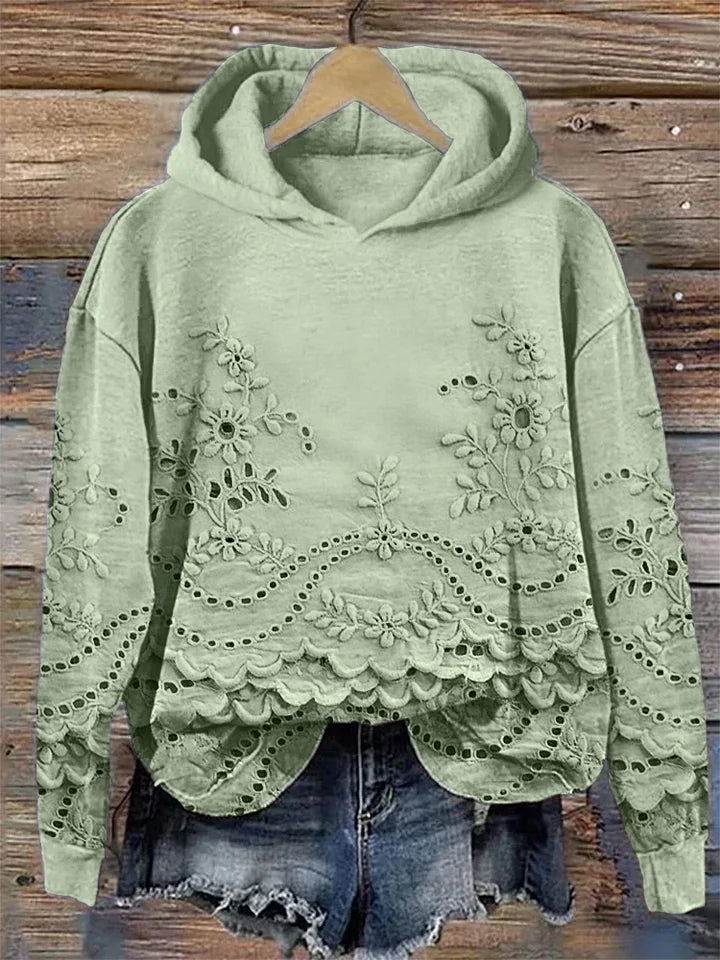 MARLA® | Sweatshirt med blomsterprint