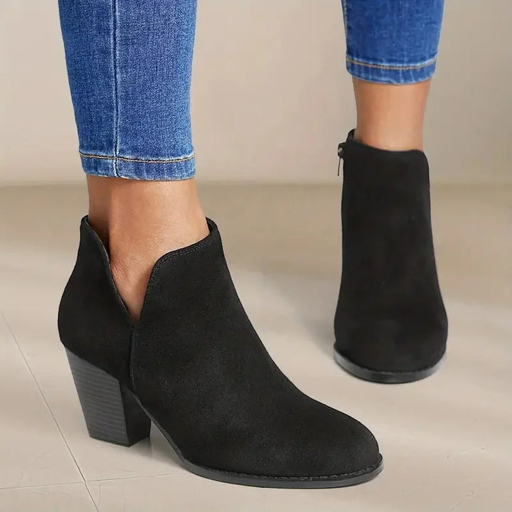 Trudi® | DAMESTIEFELETTEN MED TYK HÆL