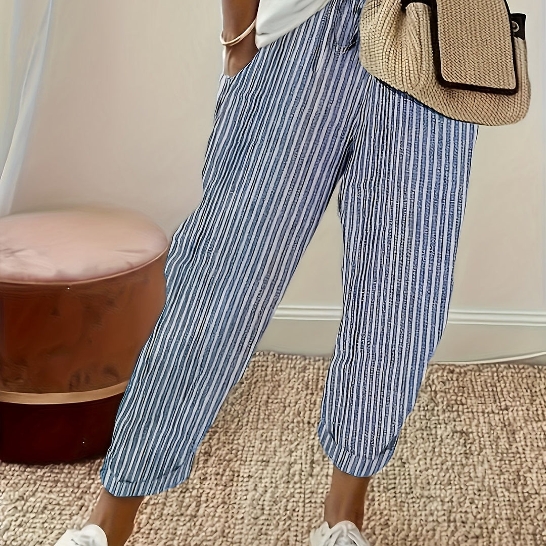 Lea® | Vida Bukser med Elegant Stribe