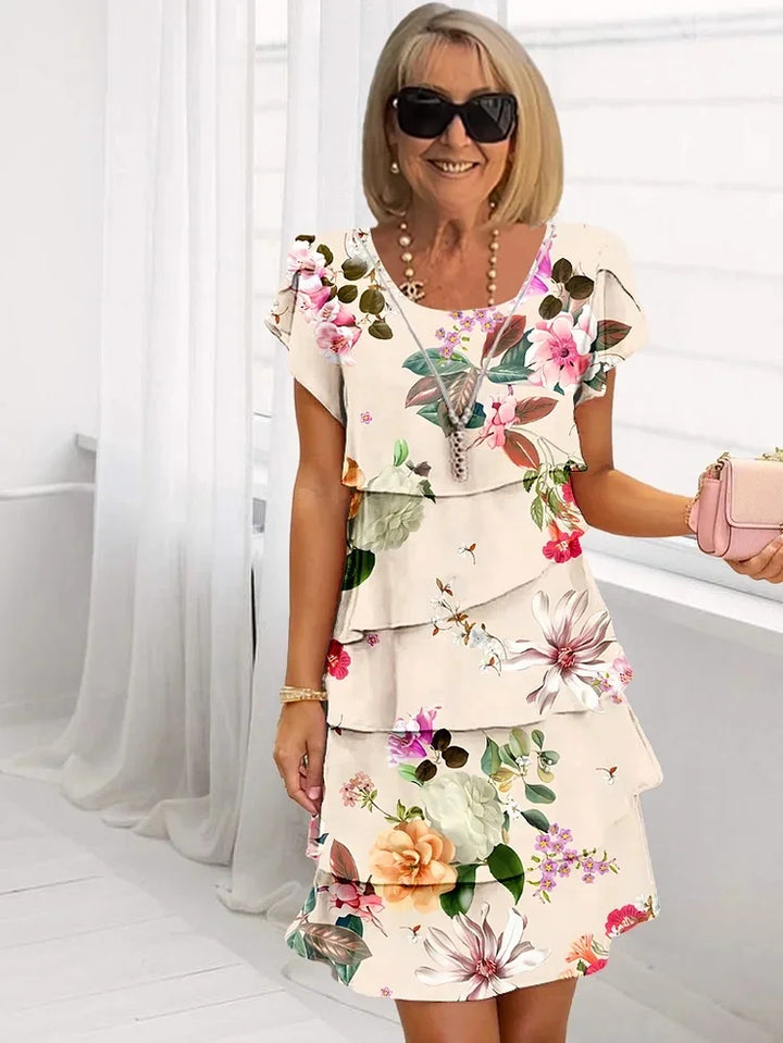 Lykke® | Maxi Kjole Elegant med Blomster