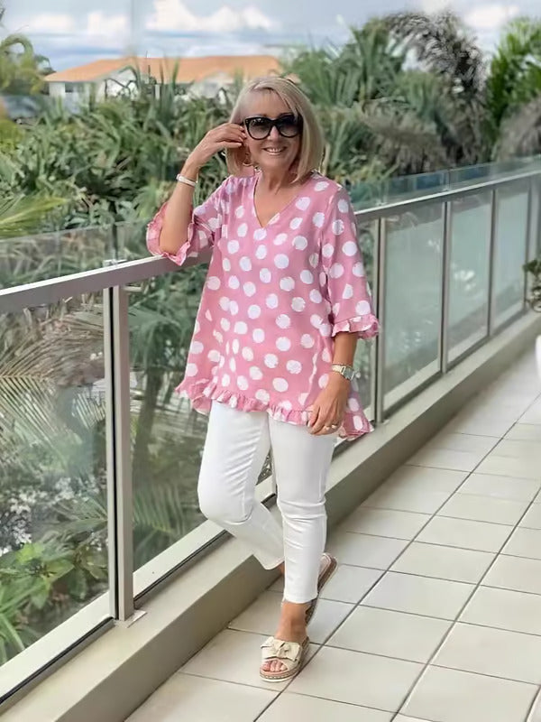 Rebekka® | Afslappet Prikket Tunika