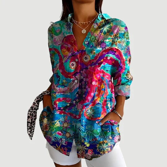 Toka® | Bluse med farverigt design