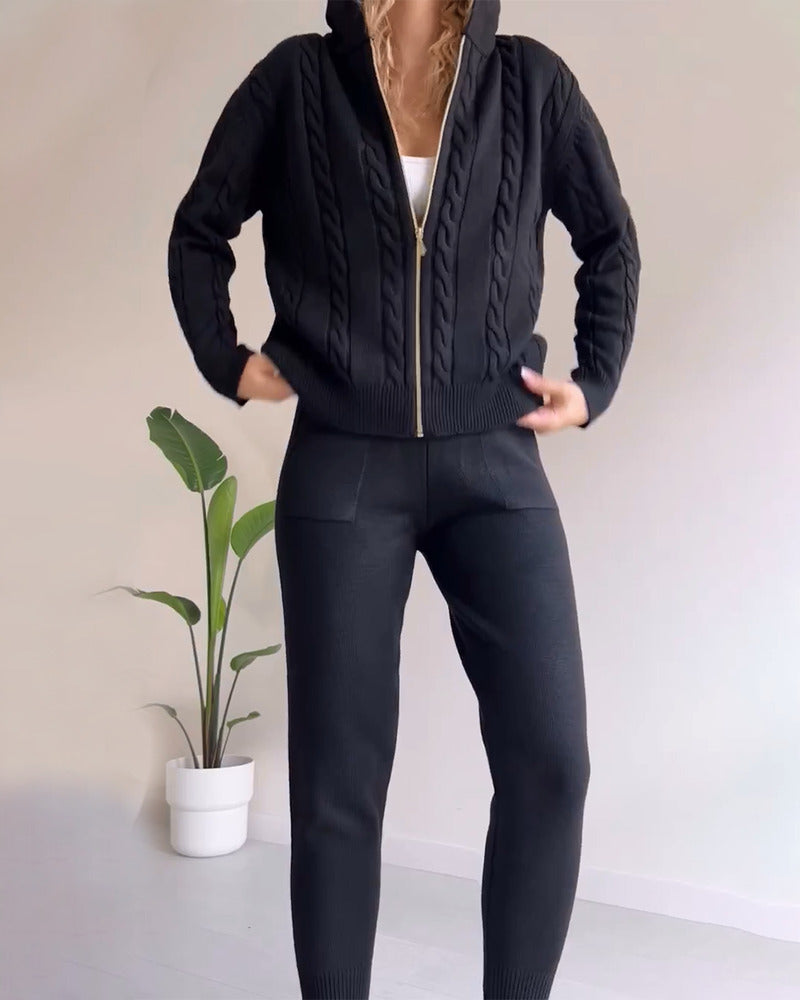 Ania® | Lækkert Twist-Jacquard-To-delt Sæt