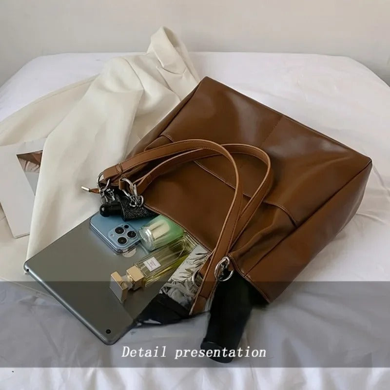 WENKE® | Stor vintage skuldertaske