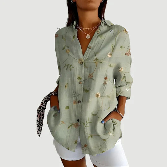 Aven® | Bluse med farverigt design