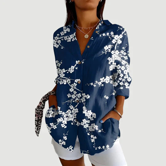 Aven® | Bluse med farverigt design