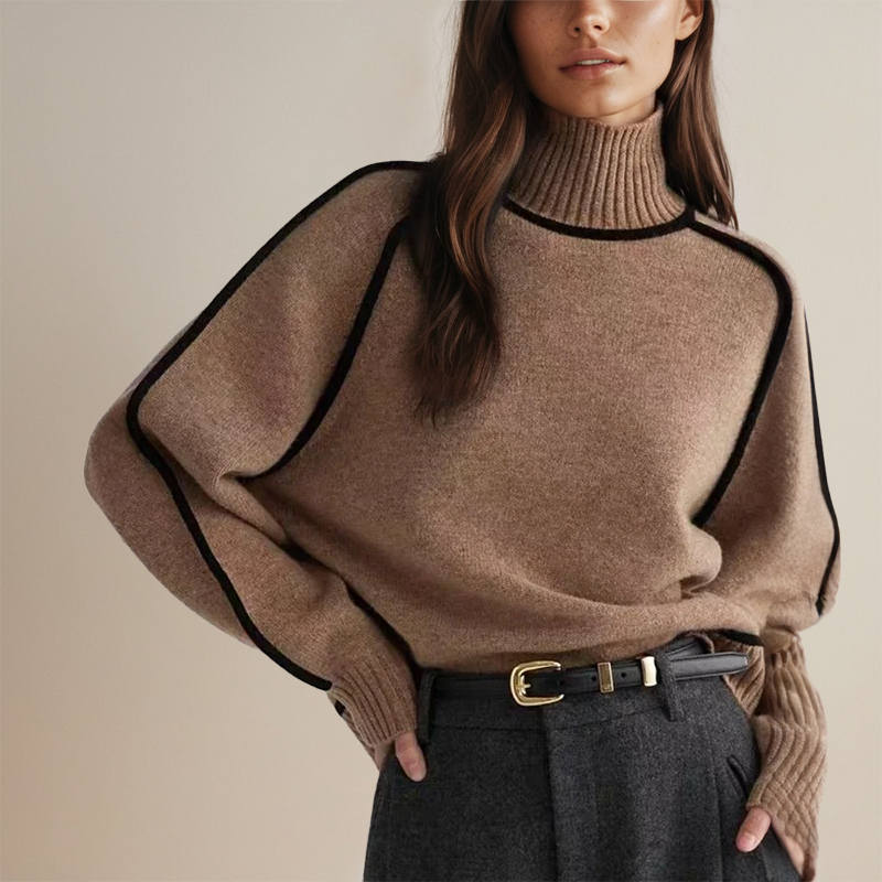 Selina® | Damernes Rullekravepullover