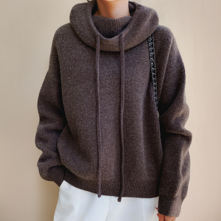 Elvira® | Rullekrave sweater i merinould