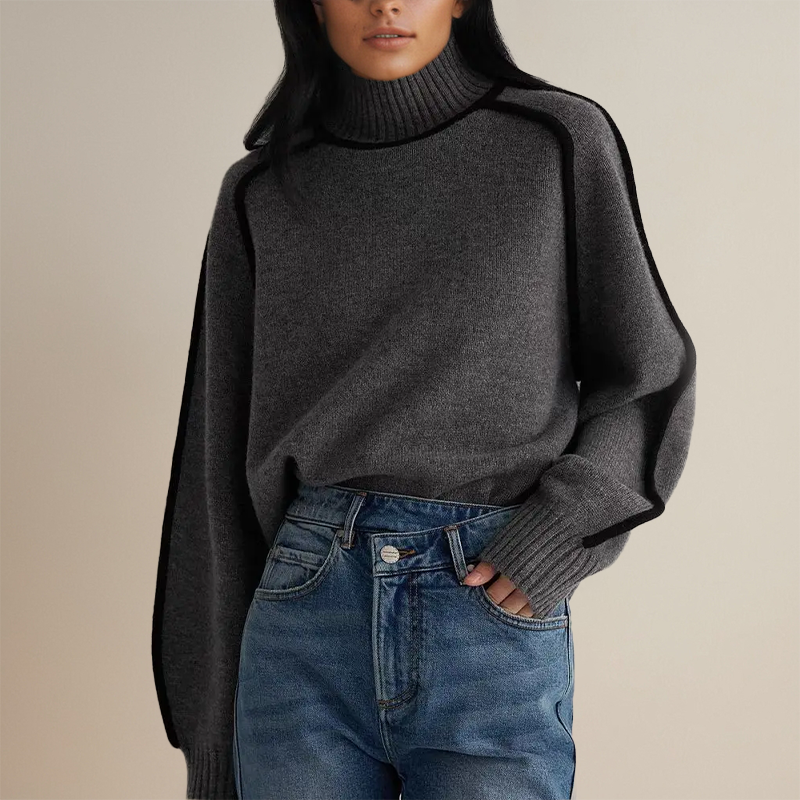 Selina® | Damernes Rullekravepullover