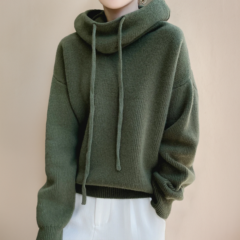 Elvira® | Rullekrave sweater i merinould