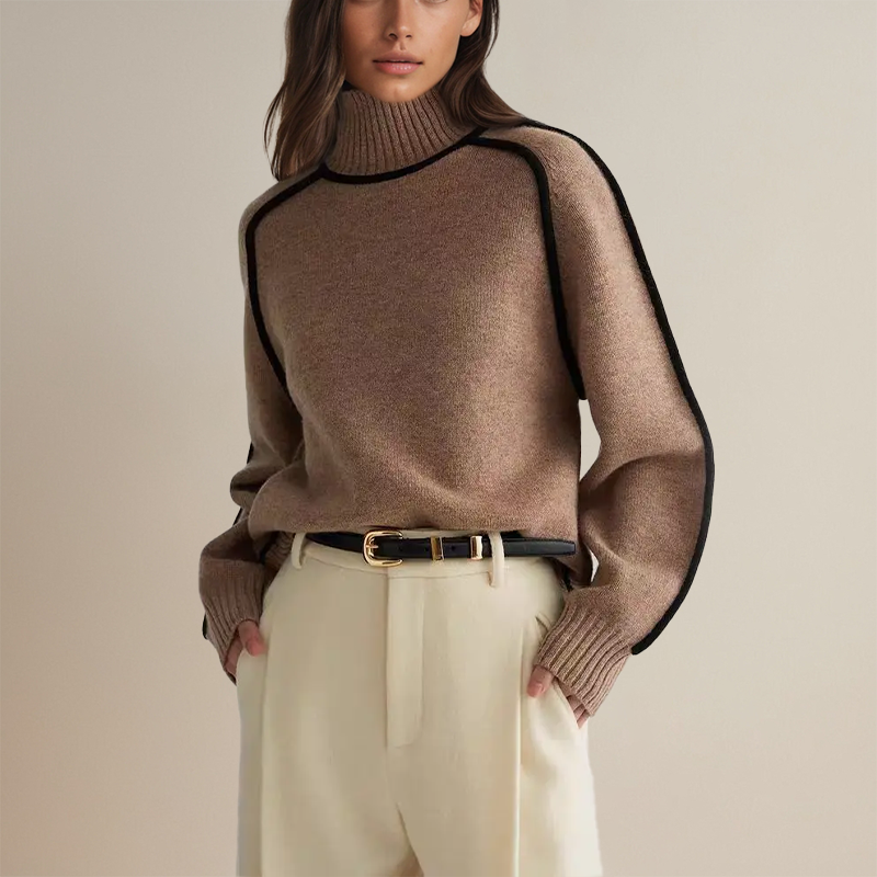 Selina® | Damernes Rullekravepullover