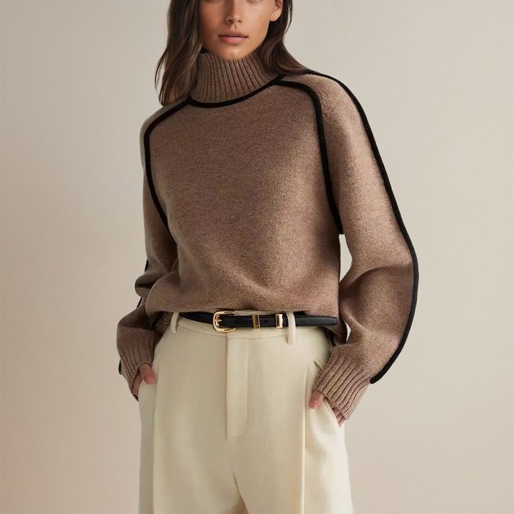 Selina® | Damernes Rullekravepullover