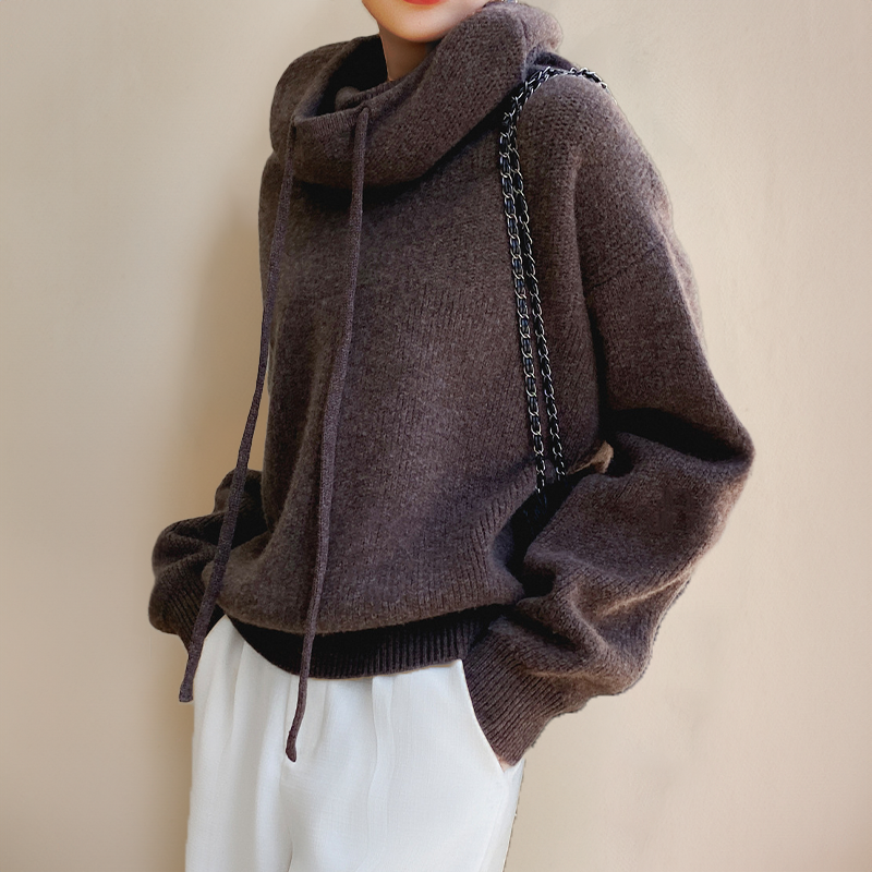 Elvira® | Rullekrave sweater i merinould