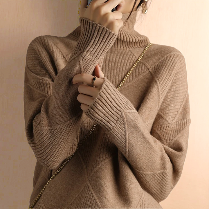 Friederike® | Grovstrik Rullekravepullover