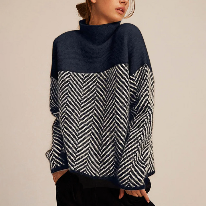 Amara® | Premium Rullekravepullover i fin strik