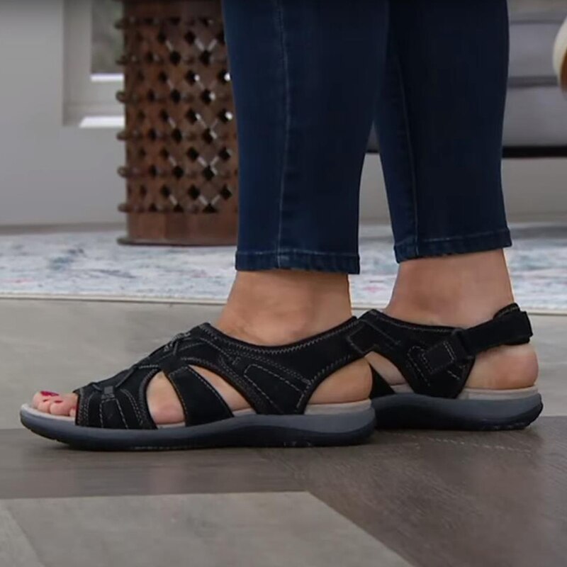 Alma® |  Modiske, justerbare sommersandaler med svangstøtte