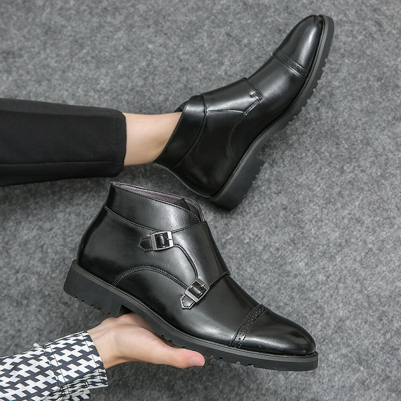 Sebastian® | Kunstlæder Dobbelt-Monk-strap Støvler