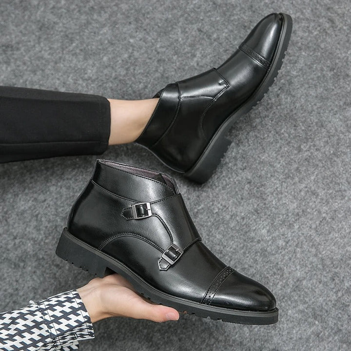Sebastian® | Kunstlæder Dobbelt-Monk-strap Støvler