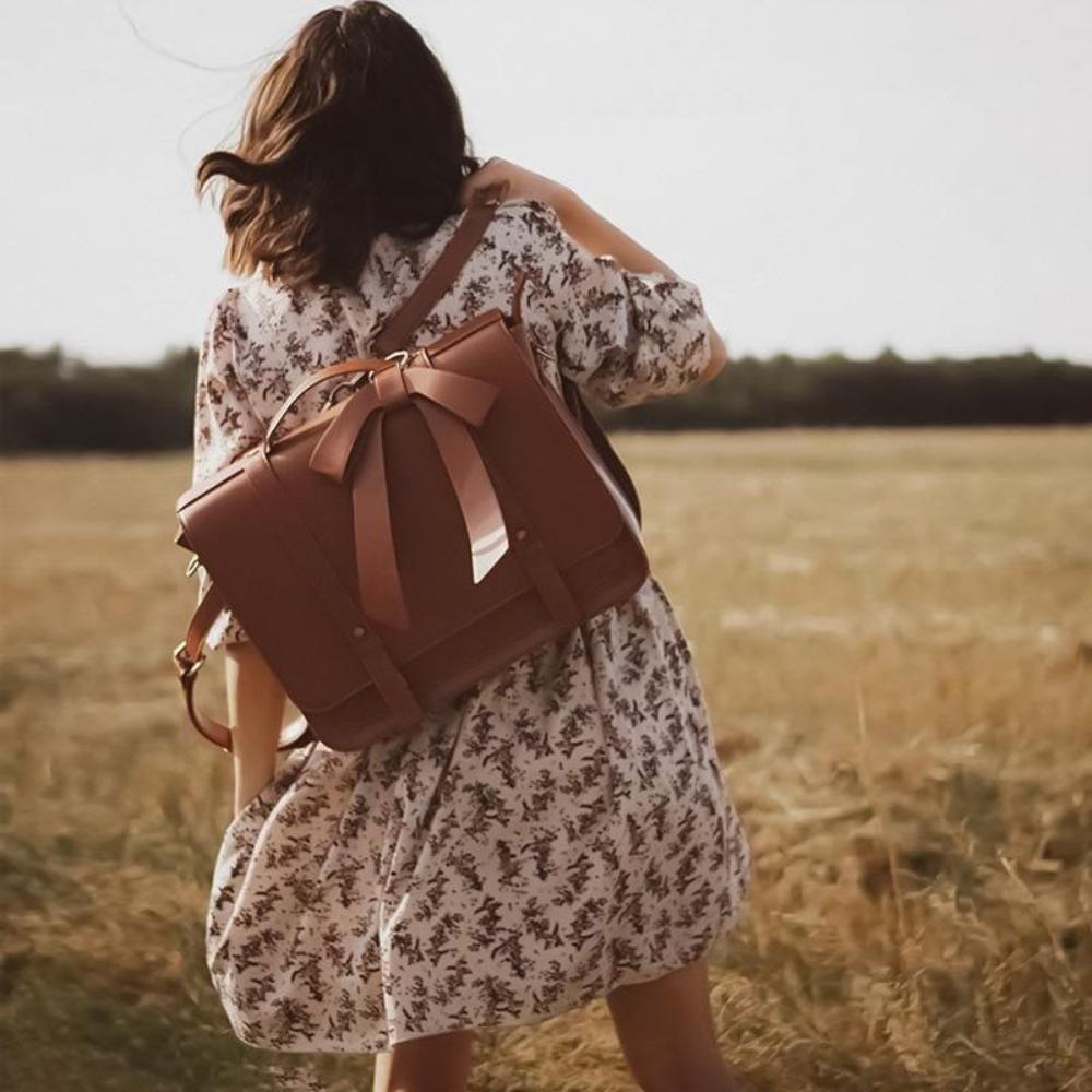 Retro Kysset Blå Rose Taske