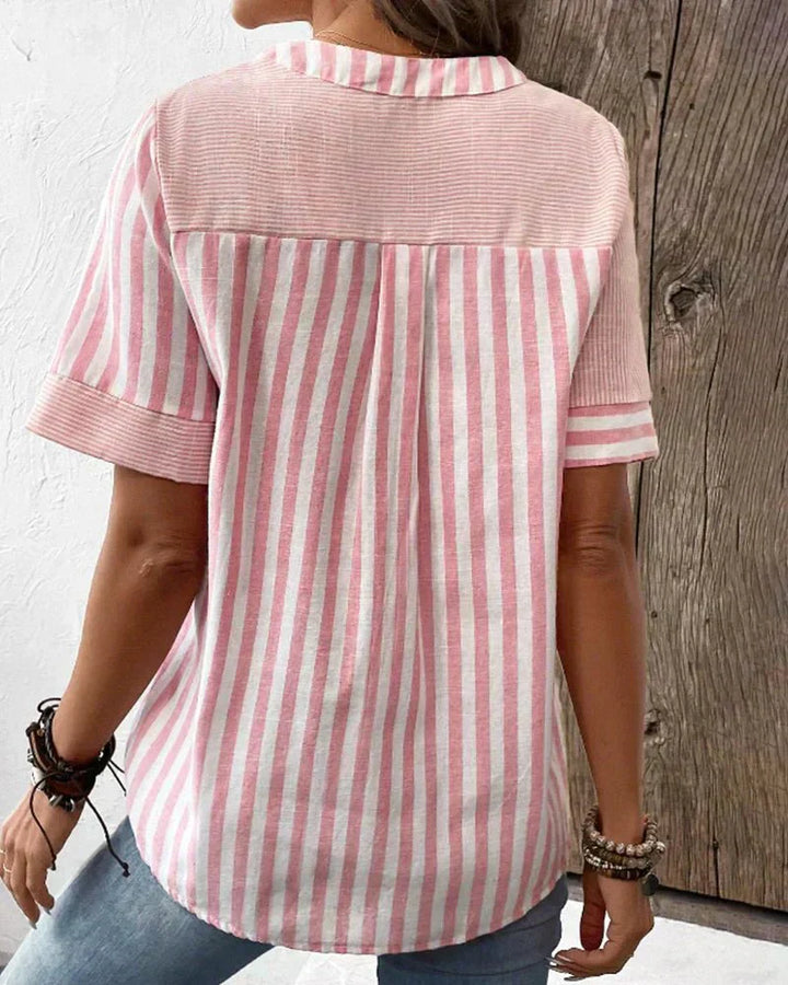 Miv® |  Blød Stribet Bluse
