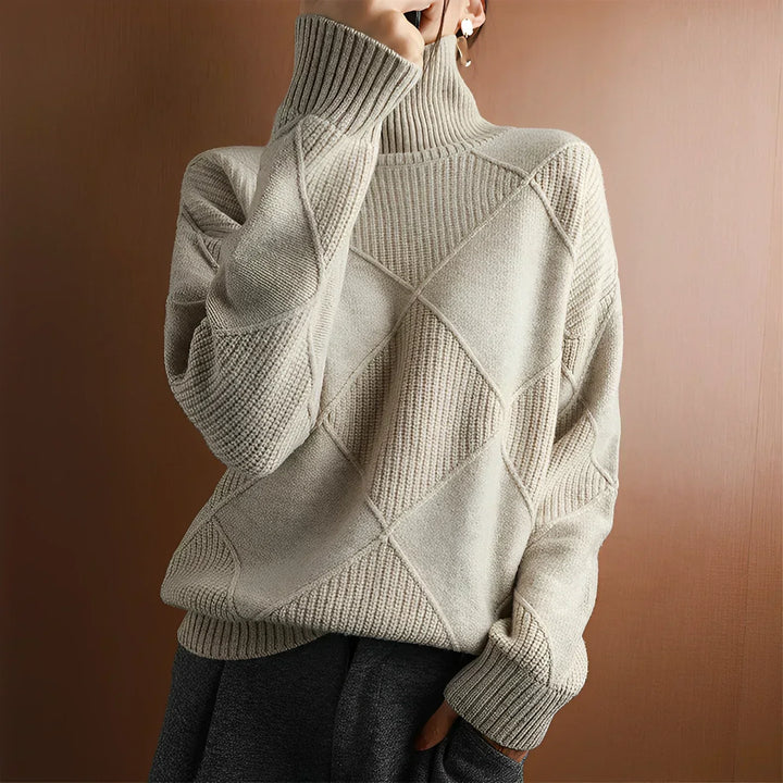 Friederike® | Grovstrik Rullekravepullover