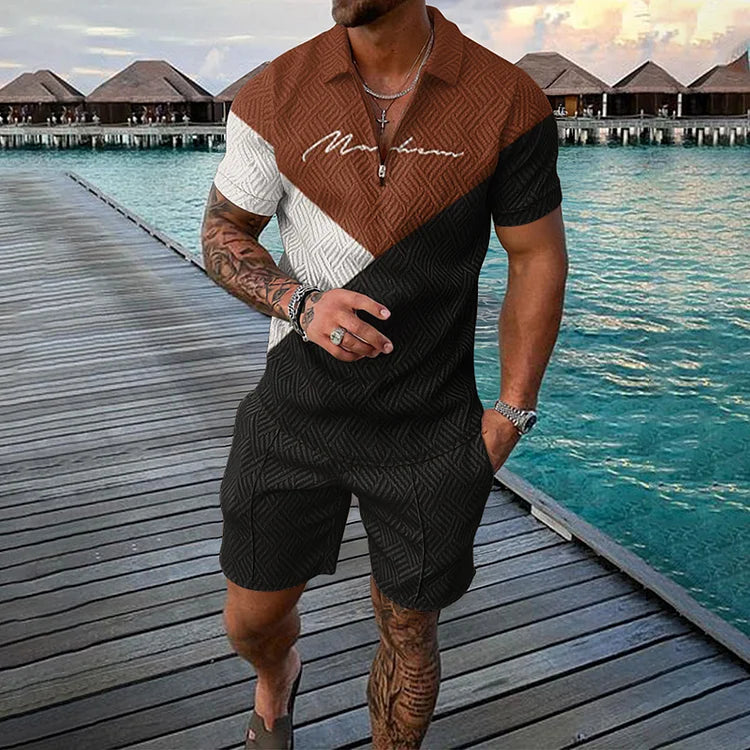 Søren® | Vanguard Piké T-shirt & Shorts Sæt