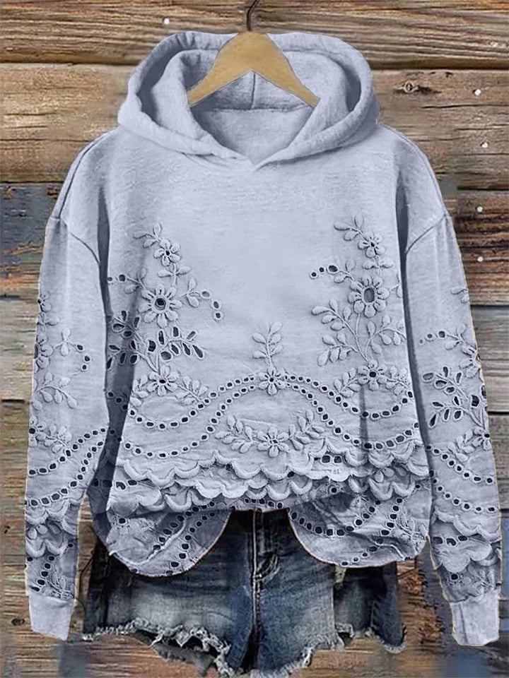MARLA® | Sweatshirt med blomsterprint