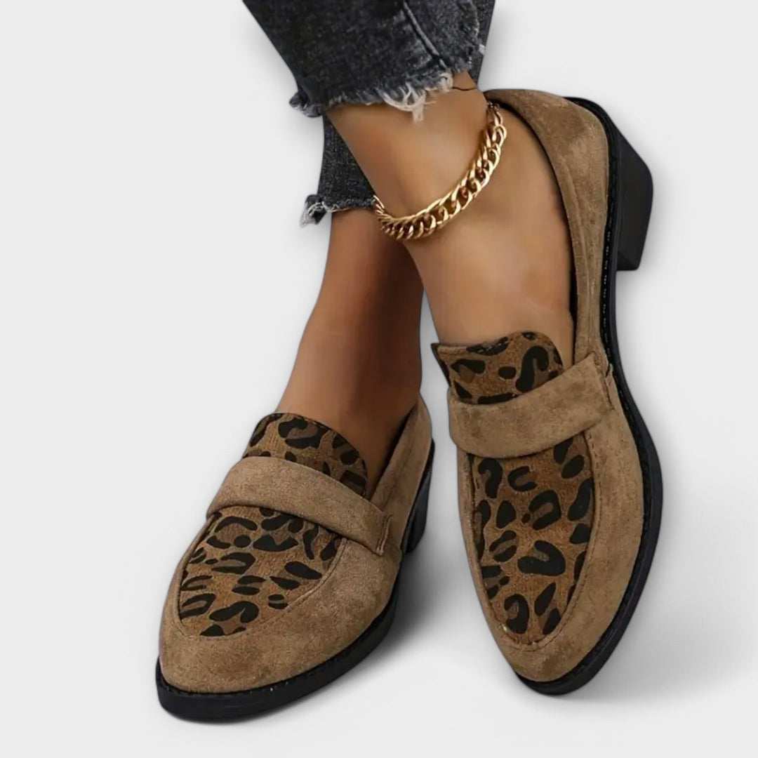 Dora® | Elegante sko med leopardmønster