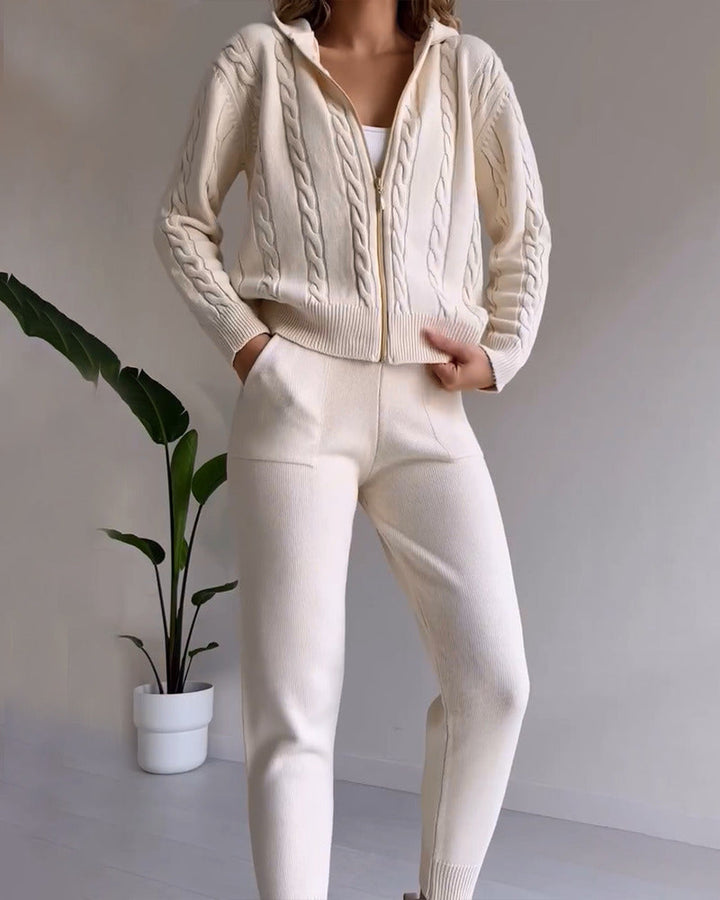 Ania® | Lækkert Twist-Jacquard-To-delt Sæt