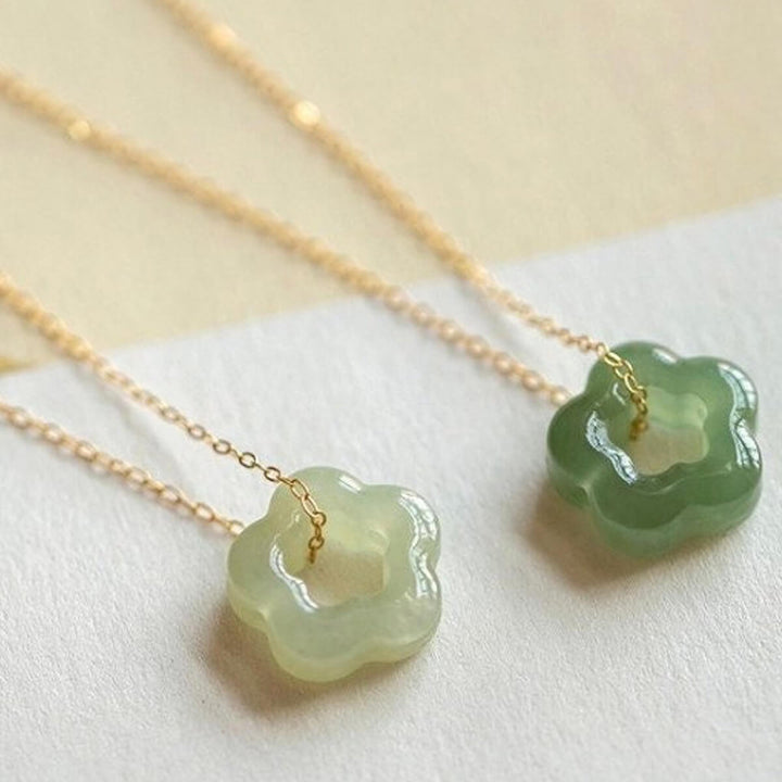 Adelheid® | BLOMST-JADE-HALSKÆDE