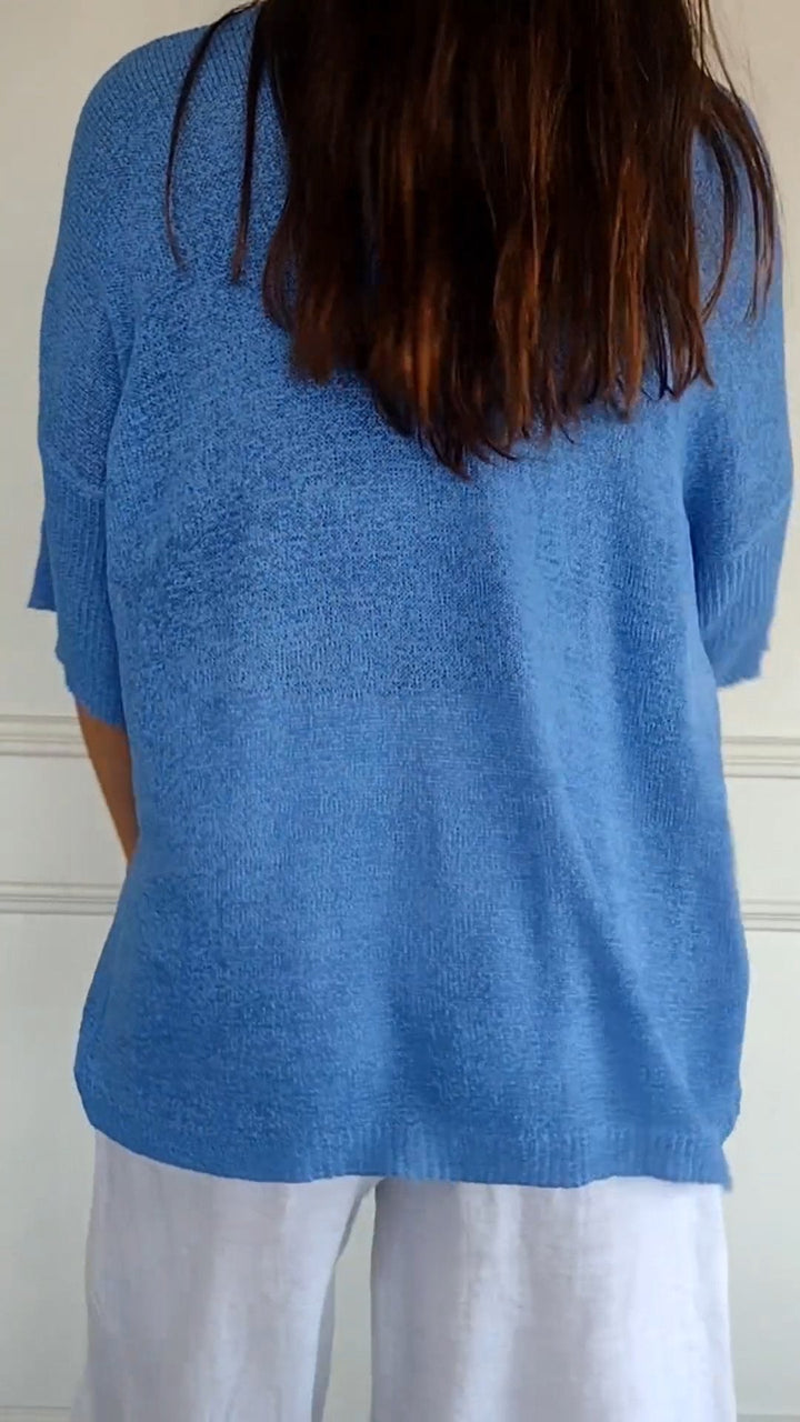 Frejae® | Top i strik med V-hals