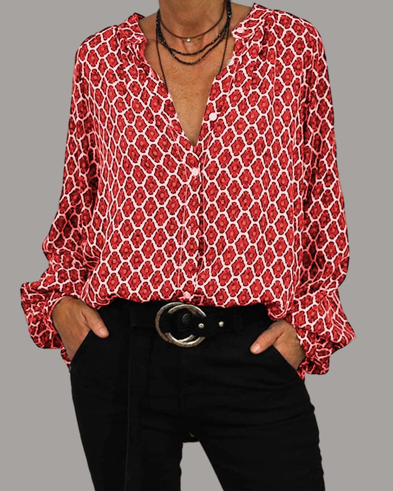 Dagmar® | I GEOMETRISK BLUSE