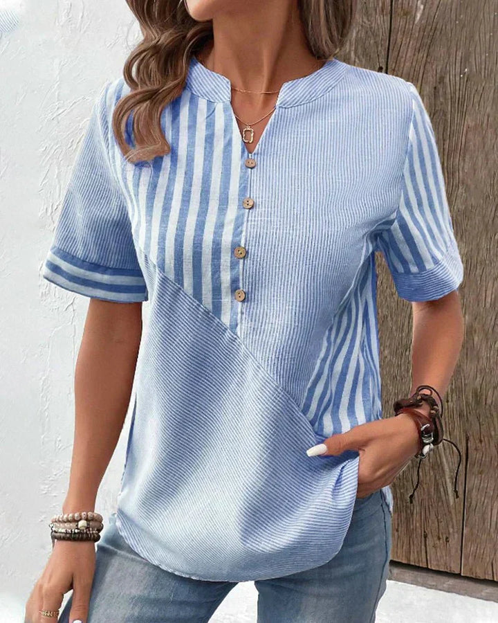 Miv® |  Blød Stribet Bluse