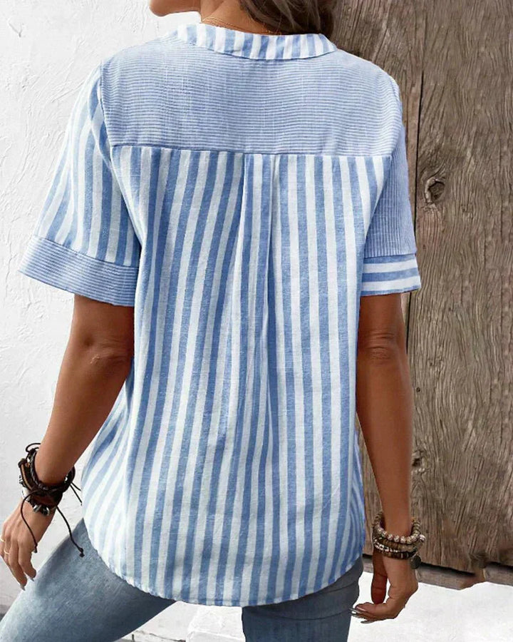 Miv® |  Blød Stribet Bluse
